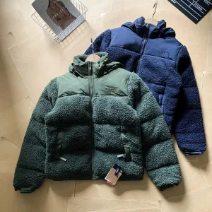 High Quality The North Face Down Jacket Red Cotton Sheepskin Rock Climbing Winter
