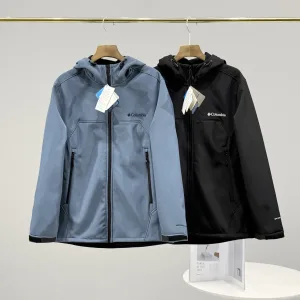 Super Clone Luxury Columbia Outerwear Red Fleece Coated Fabric Professional Outdoor Autumn Winter