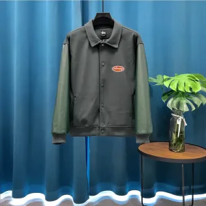 AAA High Quality Stussy Jacket Red Wool Jacquard Embroidery