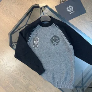 Luxury High Quality Chrome Hearts Sweater Ash Cashmere