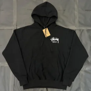 Super Clone Luxury Stussy Hoodie Red Cotton Pure Fleece Ribbed Fabric Relaxed Fit Winter