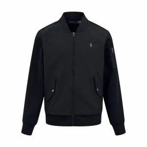 AAA Reps Ralph Lauren Cotton-Padded Jacket Red Cotton Fleece Woven Fabric Relaxed Fit Sophistication Embroidery