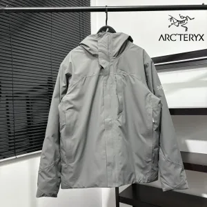 Super Clone High Quality Archaeopteryx Coat Red Cotton Down Microfiber Winter Embroidery Side Pockets
