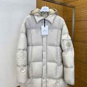 AAA Moncler Down Jacket Black Nylon Fabric Clean Lines Sophistication