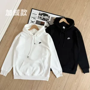 Super Clone Designer Nike Hoodie Red Cotton Fleece Simple And Versatile Sophistication Autumn Winter