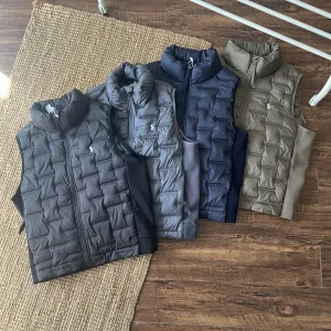 AAA Super Clone Ralph Lauren Vest Red Duck Down Fleece Autumn Winter And Zippered Pocket