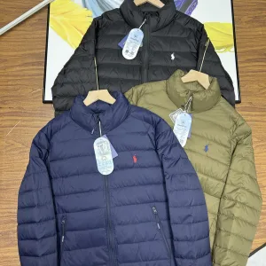 High Quality Reps Ralph Lauren Down Jacket Green Nylon Winter