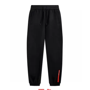 Reps High Quality Prada Trousers Blue Piqu Spring Autumn