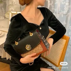 Luxury Super Clone Coach Ruler Red Lady Elegant Retro