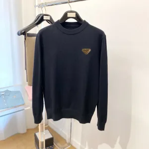 High Quality Prada Sweater Red Urban Style