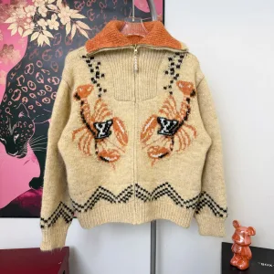 Luxury Louis Vuitton Coat Red Wool Mohair Autumn Winter