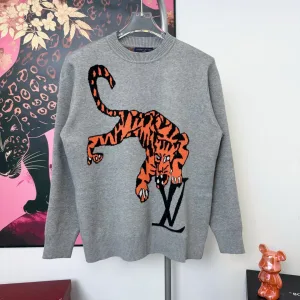 Super Clone Luxury Louis Vuitton Sweater Ash Wool Autumn Winter