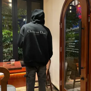 Super Clone Dior Hoodie Black Cotton Autumn Winter