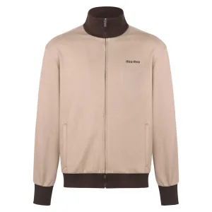 High Quality Super Clone Miu Sweatshirt Ash Cotton Combed Mercerized Twill Embroidery