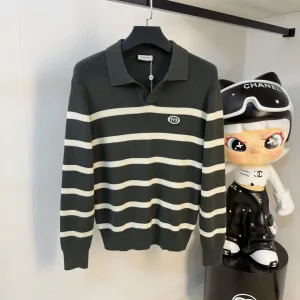 Luxury Super Clone Gucci Sweater Ash Wool Blend Jacquard Autumn Winter