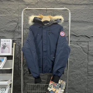 High Quality Super Clone Canada Goose Jacket Red Cotton Pure Feather Duck Down Polyester Coated Fabric Embroidery