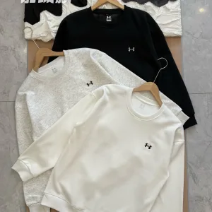 Super Clone Under Armour Hoodie Red Cotton Fleece Soft And Gentle Spring Autumn Winter Crisp Silhouette