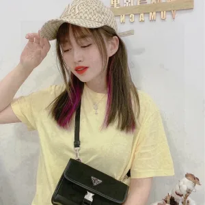 High Quality Prada Waist Bag Red Nylon Metal Logo