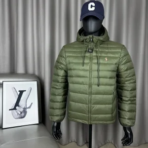Luxury Ralph Lauren Outerwear Red Goose Down Duck Nylon Lightweight And Comfortable To Wear Breathable Embroidery