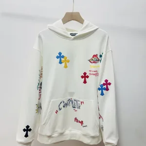 Designer AAA Chrome Hearts Hoodie Red