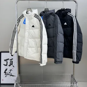 Reps High Quality Adidas Down Jacket Black Feather Duck Exquisite Workmanship Winter