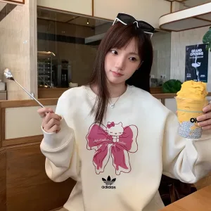 Designer Reps Adidas Sweatshirt Black Cotton Fleece