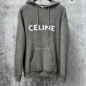 High Quality Celine Sweater Ash Embroidery