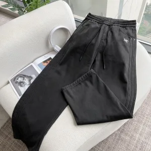 Luxury Archaeopteryx Casual Trousers Red Cotton Fleece Winter