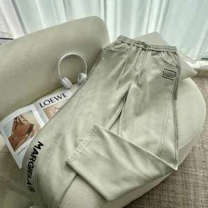 Reps Super Clone Margiela Casual Trousers Red Cotton Fleece Winter