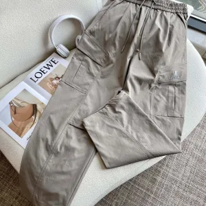 Designer Balenciaga Casual Trousers Red Winter