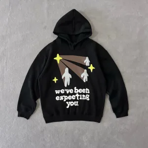 AAA Reps Earth Hoodies Blue Cotton Fleece Foam Printing