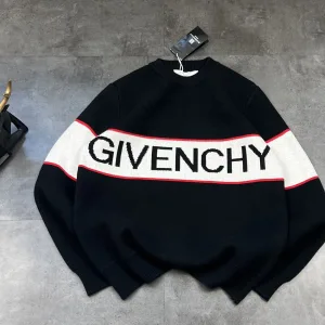 AAA Givenchy Jeans Red Wool Blend Jacquard Air Layer Running Simple And Elegant High-End Quality Style Winter Tight Stitches