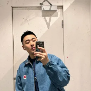 High Quality Luxury Carhartt Jacket Blue Denim Autumn