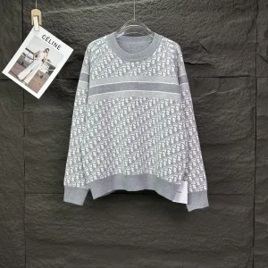 Luxury High Quality Dior Sweater Ash Cashmere