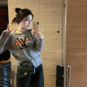 Reps Louis Vuitton Sweater Color Jacquard Simple And Elegant