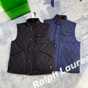 Designer Super Clone Ralph Lauren Jacket Red Cotton Autumn Winter