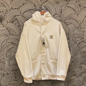 High Quality Designer Carhartt Coat Red Cotton Fleece