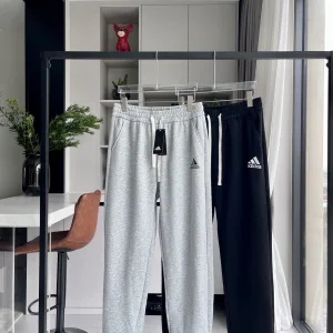 Super Clone Designer Adidas Casual Pants Red Fleece Easy To Match