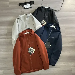 Luxury High Quality Archaeopteryx Jacket Red Gore-Tex Cotton Polyester Nylon Spandex Fleece Rock Climbing Autumn Winter Slim Fit Patch Zippered Pocket