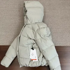 Super Clone Designer Lululemon Down Jacket Red Feather Goose Duck Lightweight And Comfortable To Wear