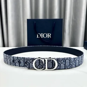 Luxury Dior Belt Red Cowhide
