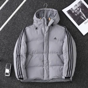 Reps Super Clone Adidas Down Jacket Black Feather Duck Exquisite Workmanship Winter