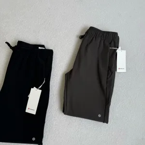 Reps Lulu Lemon Long Pants Black Down Nylon Spandex Fleece Suitable For All Seasons Quick-Drying Outdoor Sports Functionality