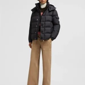 Designer Super Clone Monk Down Jacket Red Zippered Pocket