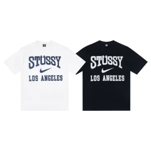 Designer Nike Short-Sleeved T-Shirt Black Cotton