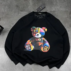 Reps High Quality Fendi Overcoat Red Cotton Combed Plush Fleece Sharkskin Sophistication Autumn Winter And Early Color Blocking