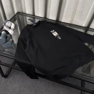 Luxury Fila Hoodie Black Fleece