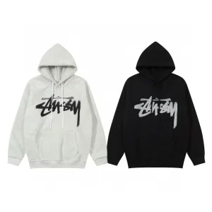 Luxury Reps Stussy Jacket Ash Eva Cotton Pure Fleece Streetwear Screen Printing