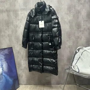 AAA Super Clone Moncler Outerwear Black Down Nylon Adjustable Drawstring Simple And Elegant Winter