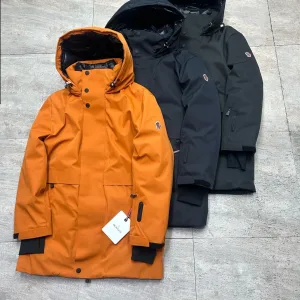 Super Clone Reps Moncler Coats Red Gore-Tex Goose Down Autumn Winter Windproof Cuffs